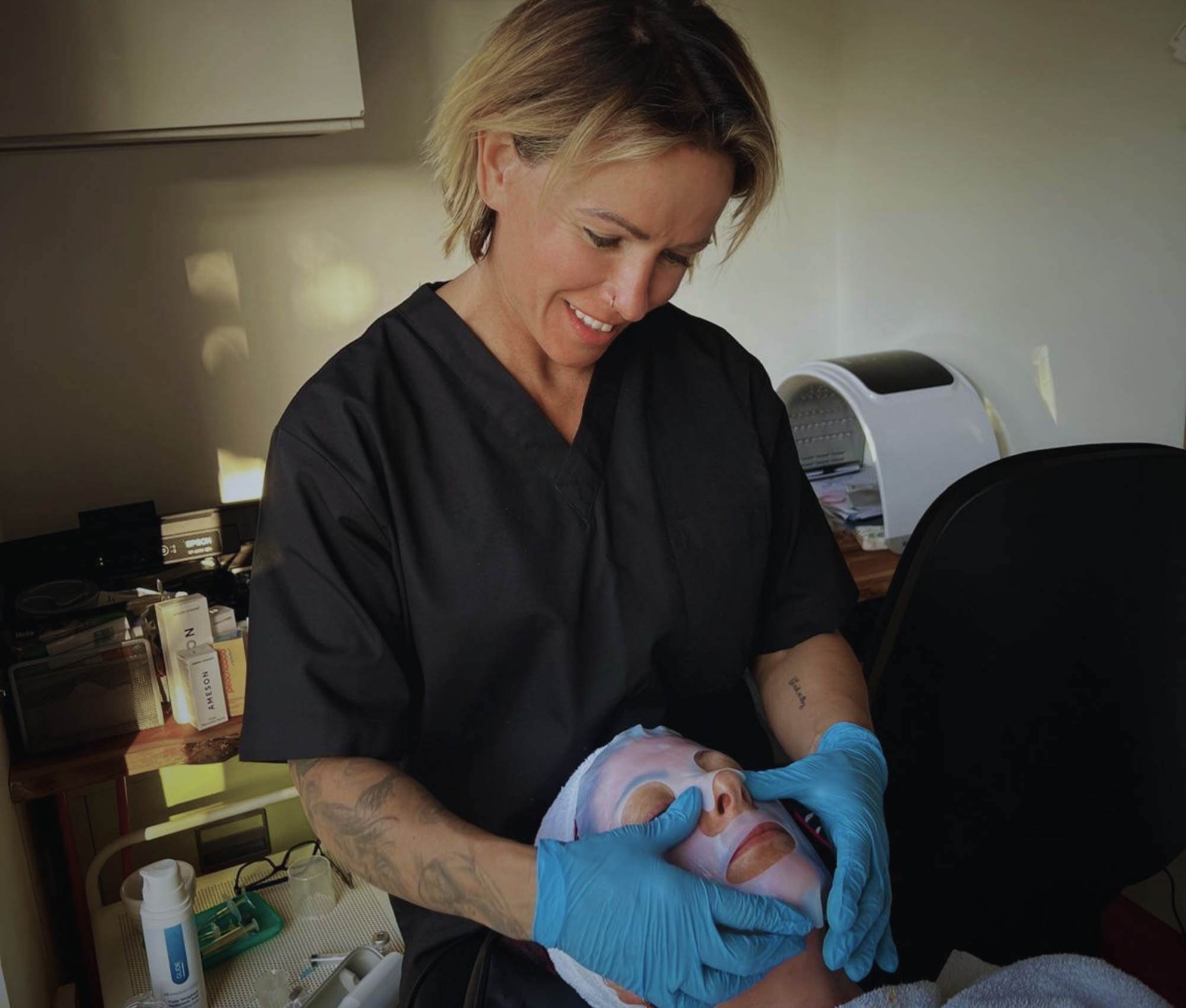 Rachel carrying out a treatment at Invincible Aesthetics